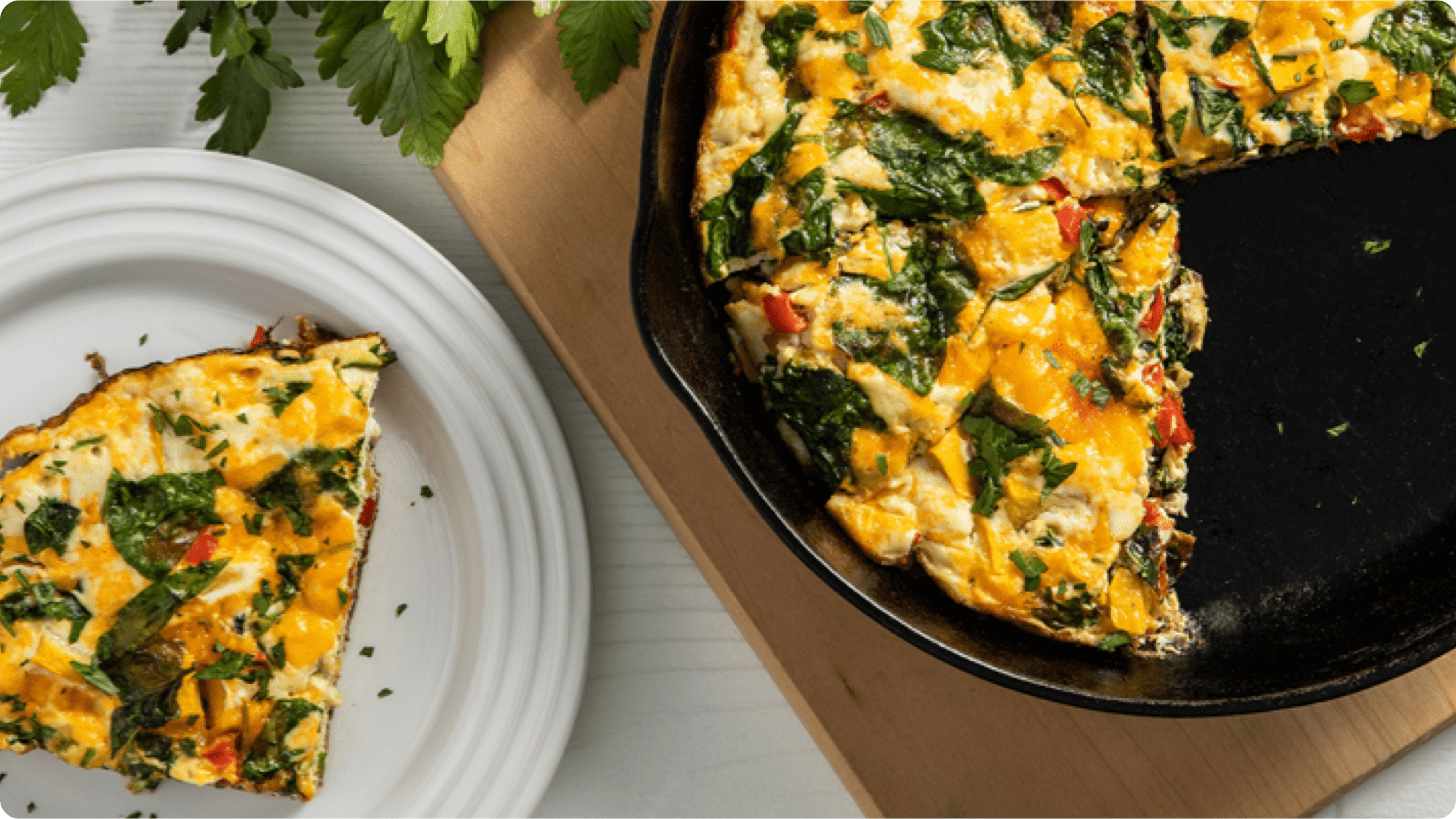 Egg White, Squash and Spinach Frittata